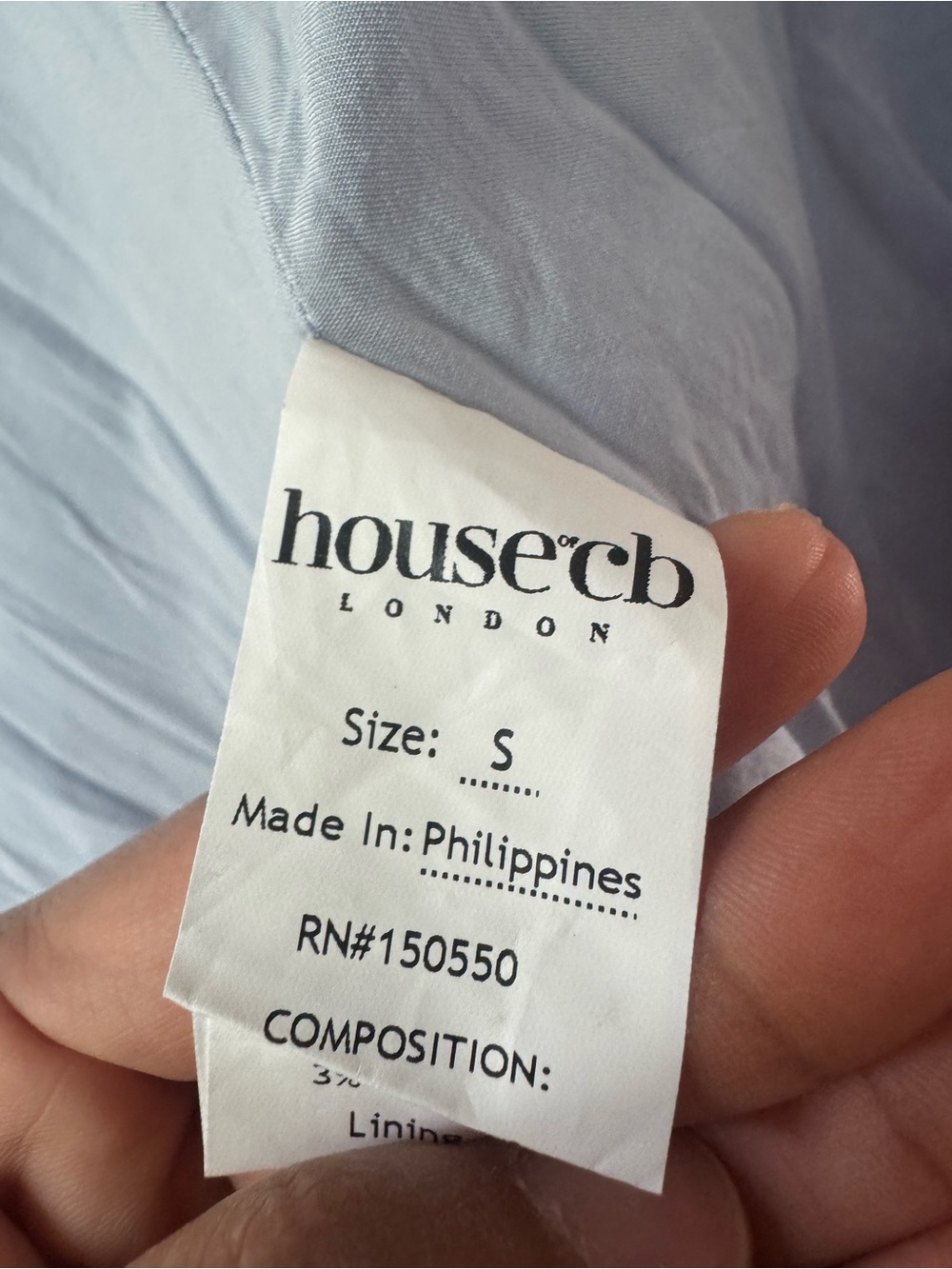 House of CB Light Blue Spaghetti Strap Fit-and-Flare Dress - Picture 13 of 13